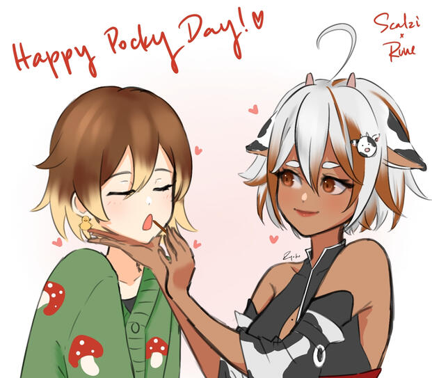 Runzi Pocky Day by @rry0ko